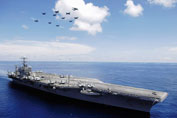 image of moon USS Abraham Lincoln