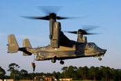 image of moon CV-22 Osprey