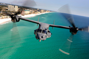 image of moon CV-22 Osprey