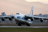 ABA100016M
An Antonov An-124 aircraft taking off from Sofia Airport, Bulgaria.