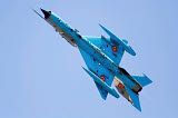 ABA100100M
A Romanian Air Force MiG-21 Lancer over Romania.