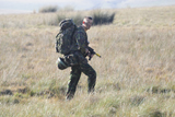 ACH100053M
A British Army soldier on foot patrol during Exercise Cambrian Patrol.