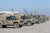 ACH100156M
A group of Snatch Land Rover patrol vehicles used by the British Army.