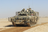 ACH100193M
A FV107 Scimitar armoured reconnaissance vehicle of the British Army.