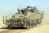 ACH100194M
A FV107 Scimitar armoured reconnaissance vehicle of the British Army.