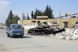 ACH100482M
A Russian T-72 main battle tank destroyed in Azaz, Syria.