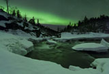 AHE100070S
Aurora Borealis over Tennevik River, Troms, Norway