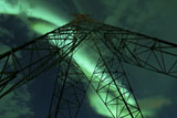 AHE100094S
Powerlines and aurora borealis, Tjeldsundet, Norway.