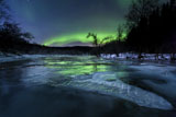 AHE100107S
Aurora Borealis over a frozen Kvannelva River, Troms, Norway.