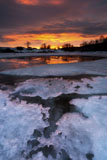 AHE100111S
A fiery sunrise over Lavangsfjord, Troms, Norway.