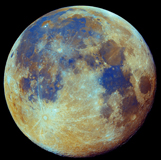 ALV100012S
Colored moon, (geological differences)