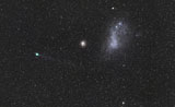 ARG100077S
Comet Lemmon next to the Small Magellanic Cloud.
