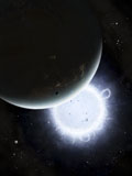 BCH100017S
The tiny moon Rakka Ume travels into the shadow of the planet Tenjin.