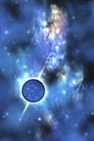 CFR100095S
A large star with concentrated matter hovers in the cosmos.