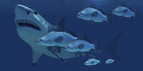CFR200077P
A school of fish encounter a monstrous Megalodon shark.