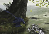 EMW100019P
Microraptor gui eating a small fish.