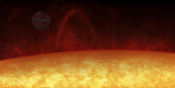 FSU100005S
Artist's concept of a Hot Jupiter orbiting a star named 51 Pegasi.