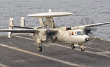 GCA100209M
An E-2C Hawkeye landing on the flight deck of USS George H.W. Bush.
