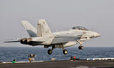 GCA100217M
An F/A-18F Super Hornet launches off the flight deck of USS George H.W. Bush.
