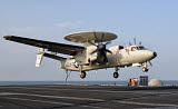 GCA100226M
An E-2C Hawkeye landing on the flight deck of USS George H.W. Bush.
