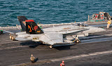 GCA100236M
An F/A-18C Hornet ready to launch aboard USS George H.W. Bush.