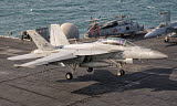 GCA100241M
An F/A-18F Super Hornet landing aboard USS George H.W. Bush.