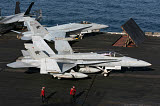 GKR100190M
An F/A-18C Hornet during flight operations on USS Dwight D. Eisenhower.