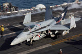 GKR100191M
An F/A-18C Hornet during flight operations on USS Dwight D. Eisenhower.
