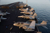 GKR100198M
Aircraft parked on the flight deck of USS Dwight D. Eisenhower.