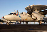 GKR100217M
An E-2C Hawkeye during flight operations on USS Dwight D. Eisenhower.