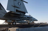 GKR100227M
An F/A-18E Super Hornet during flight operations on USS Dwight D. Eisenhower.