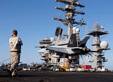 GKR100236M
An F/A-18F Super Hornet during flight operations on USS Dwight D. Eisenhower.