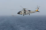 GKR100256M
A SH-60J Seahawk during a vertical replenishment in the Arabian Sea.