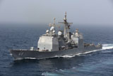 GKR100266M
USS Vicksburg transits the Arabian Sea.