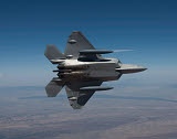 HGP100091M
An F-22 Raptor maneuvers while flying a training mission over New Mexico.