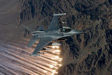 HGP100212M
An F-16 Fighting Falcon releases flares during a training mission.