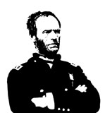 JPA100009M
General Sherman, vector portrait.
