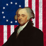 JPA100238M
Digitally restored vector portrait of John Adams against the American Flag.
