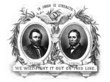 JPA100437M
Digitally restored Presidential Poster of Republican Party nominees.