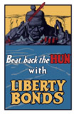 JPA100553M
World War I poster of a German soldier with monster like features.