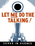 JPA100566M
Vintage World War II poster of a large artillery cannon.