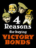 JPA100605M
World War I poster featuring the heads of four leaders from the Central Powers.