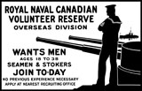 JPA100723M
Vintage World War One poster of a sailor standing on a battleship.