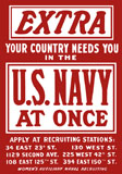 JPA100796M
Vintage World War II poster is a plea for Navy recruits.