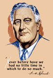 JPA100889M
Vintage World War II artwork of President Franklin Delano Roosevelt