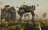 MAS100007M
A 3D conceptual image where man uses machines on the battlefield.