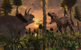 MAS100051P
Tyrannosaurus Rex and Triceratops meet for a battle to the death.