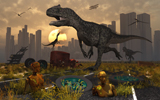 MAS100064P
Dinosaurs run wild and robotic androids melt into the highway.