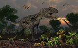 MAS100072P
Prehistoric dinosaurs roam freely where time stands still.
