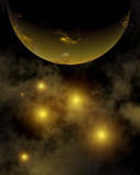 MAS100110S
Artist's concept illustrating a star cluster in the Milky Way galaxy.